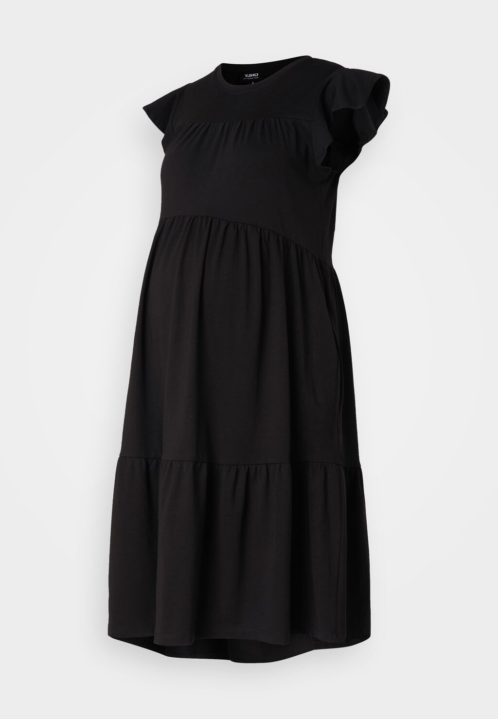 

Платье из джерси OLMEVELYN LIFE CAP SLEEVES FRILL DRESS ONLY MATERNITY, черный