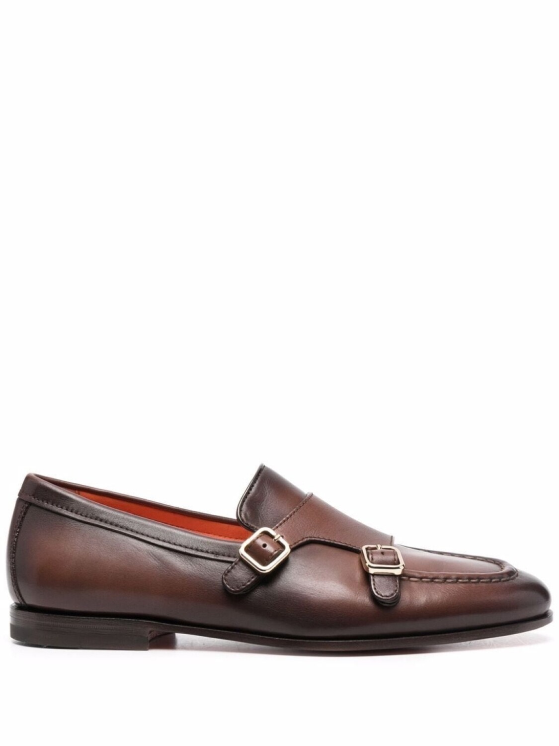 

Santoni туфли монки Carlos, коричневый