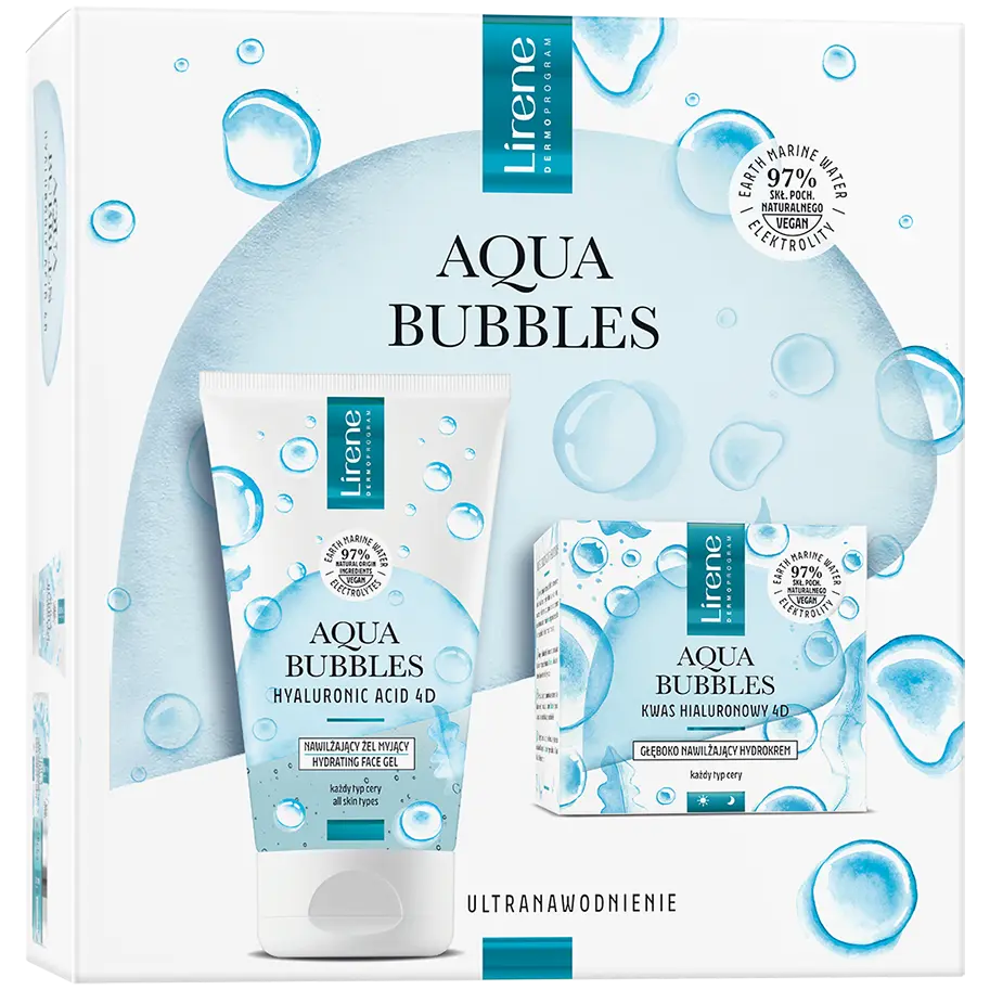 

Набор: гидрокрем для лица Lirene Aqua Bubbles, 150 мл