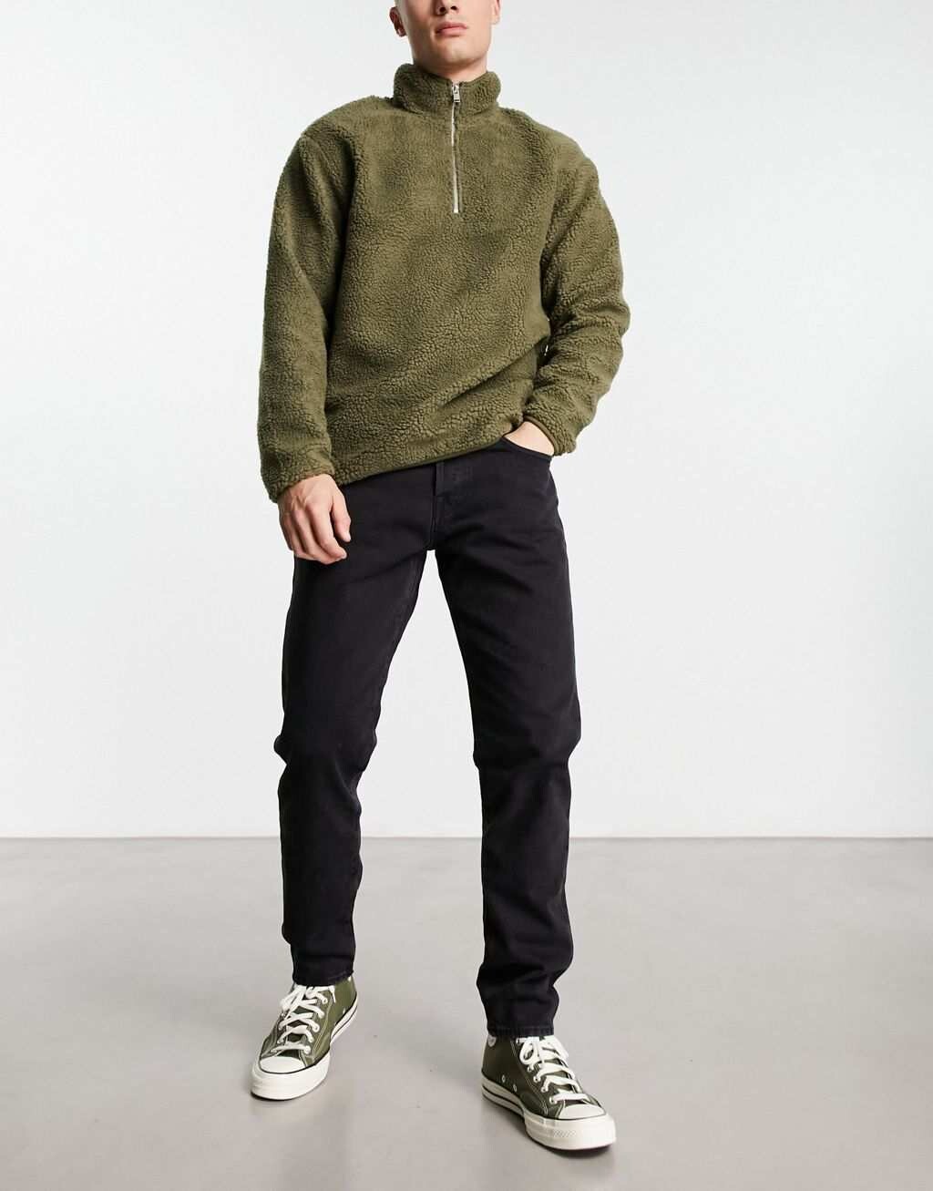 

Черные узкие зауженные джинсы Selected Homme