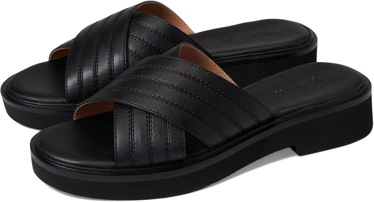 

Сандалии на плоской подошве The Alina Platform Sandal Madewell, цвет True Black