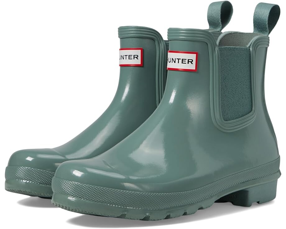 

Ботинки Hunter Original Chelsea Gloss, зеленый