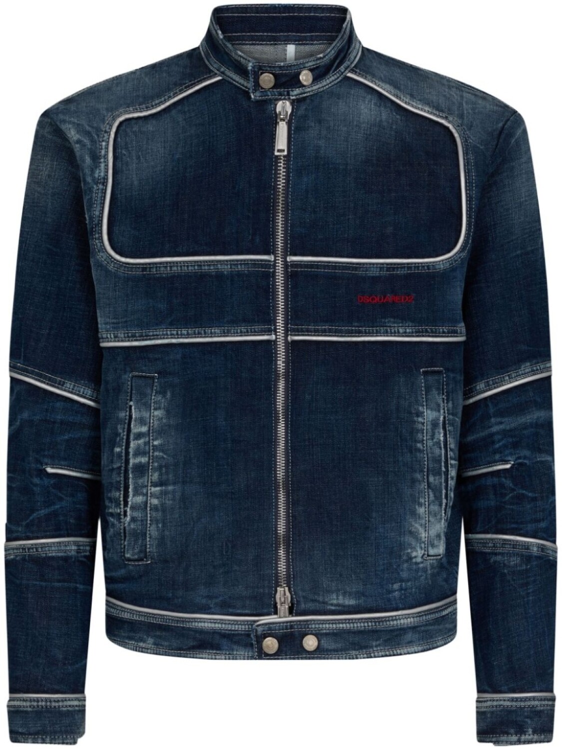 

Dsquared2 panelled denim jacket, синий