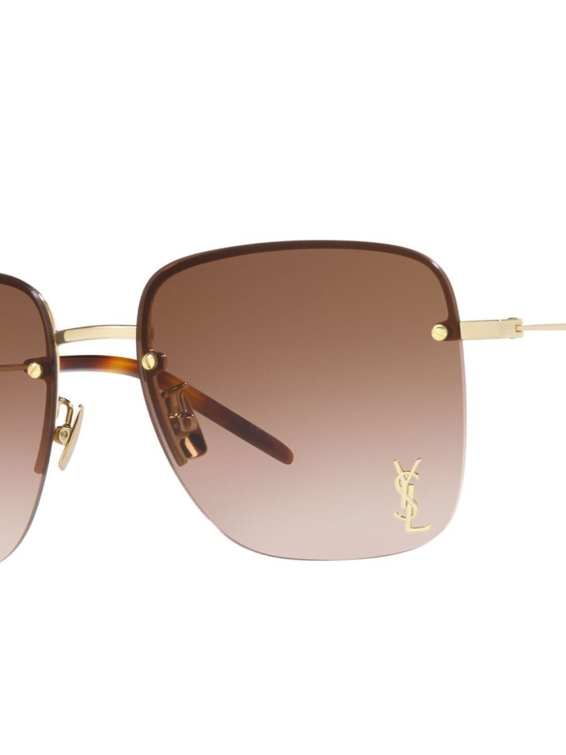

Солнцезащитные очки SL 312 с логотипом Saint Laurent Eyewear, золотистый