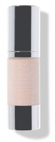 

100% Pure, Тональный крем Super Fruits Healthy Foundation, Кремовый тональный крем с высокой степенью покрытия, SPF 20, 30 мл