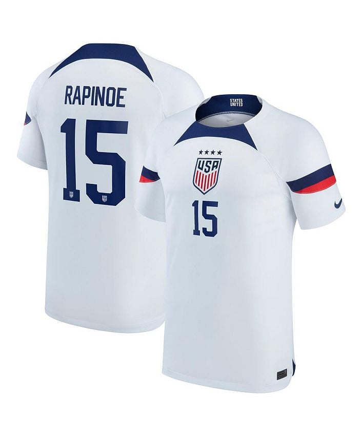 

Мужская синяя футболка Megan Rapinoe USWNT 2022/23 Home Breathe Stadium Replica Player Nike, синий