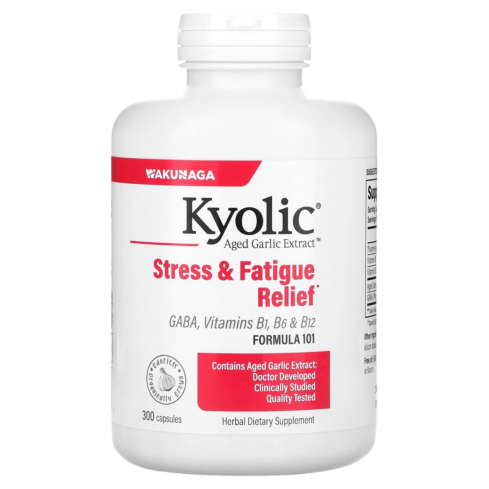 Kyolic Средство для избавления от стресса и усталости 101 300 капсул фото
