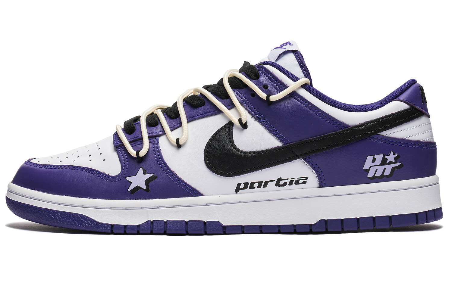 

Кроссовки Nike Dunk Skateboarding Shoes Men Low-top White, фиолетовый