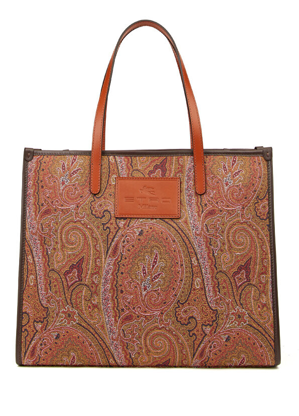 

Оранжевая женская сумка с этническим узором paisley Etro