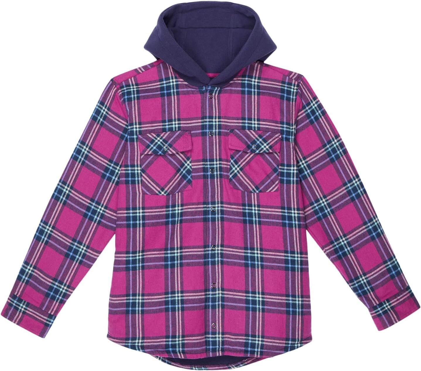 

Рубашка L.L.Bean Fleece Lined Flannel Shirt Hooded Plaid, цвет Sugarplum