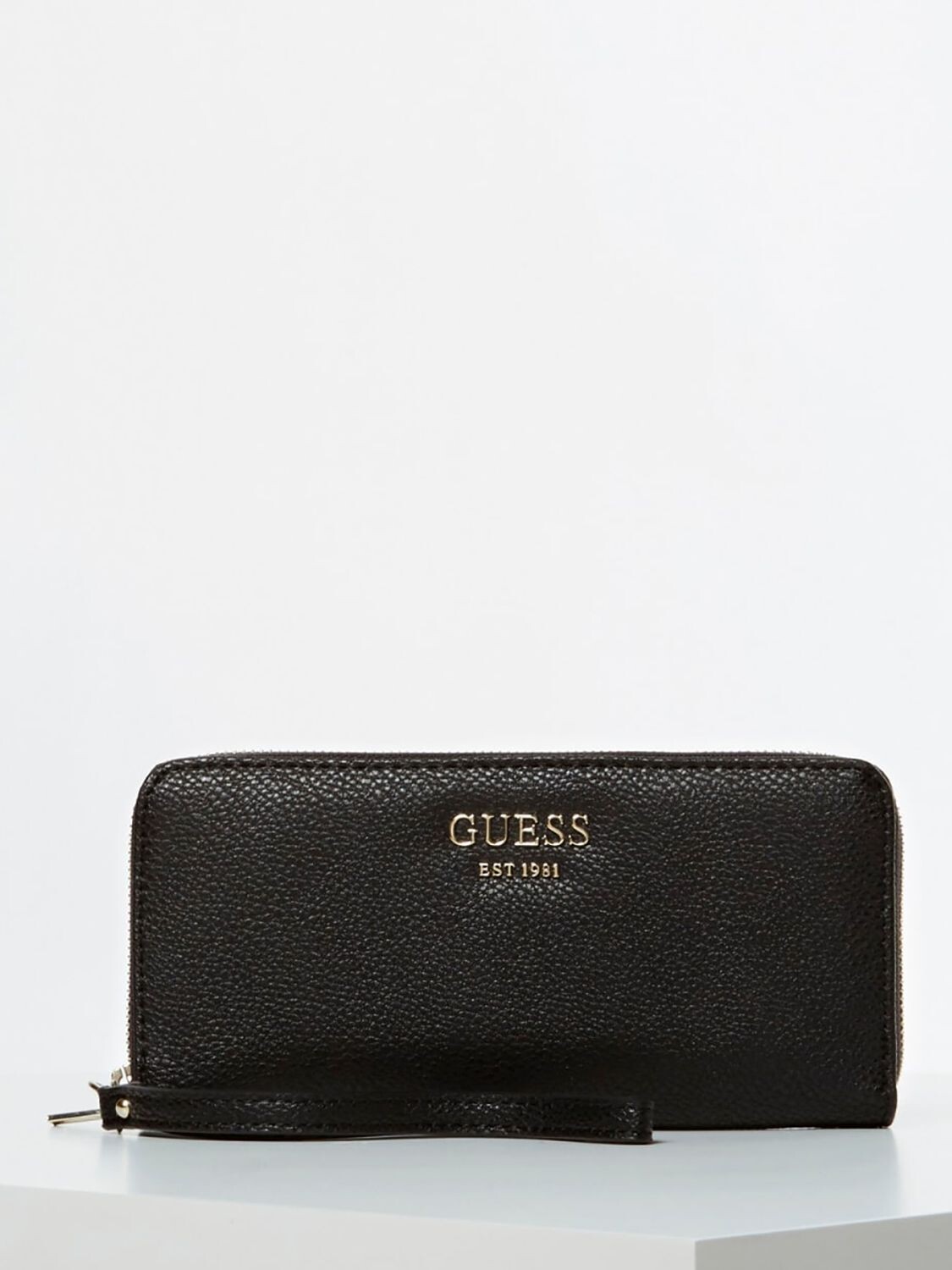 

Большой кошелек на молнии GUESS Vikky, черный