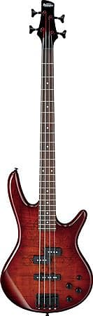 цена Басс гитара Ibanez GSR200SM Gio Electric Bass Guitar Charcoal Brown Burst
