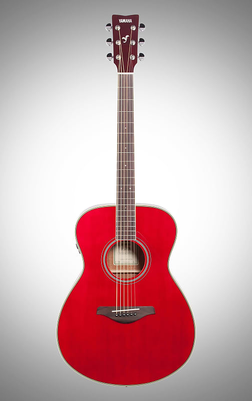 цена Акустическая гитара Yamaha FS-TA Concert Transacoustic Acoustic-Electric Guitar, Ruby Red