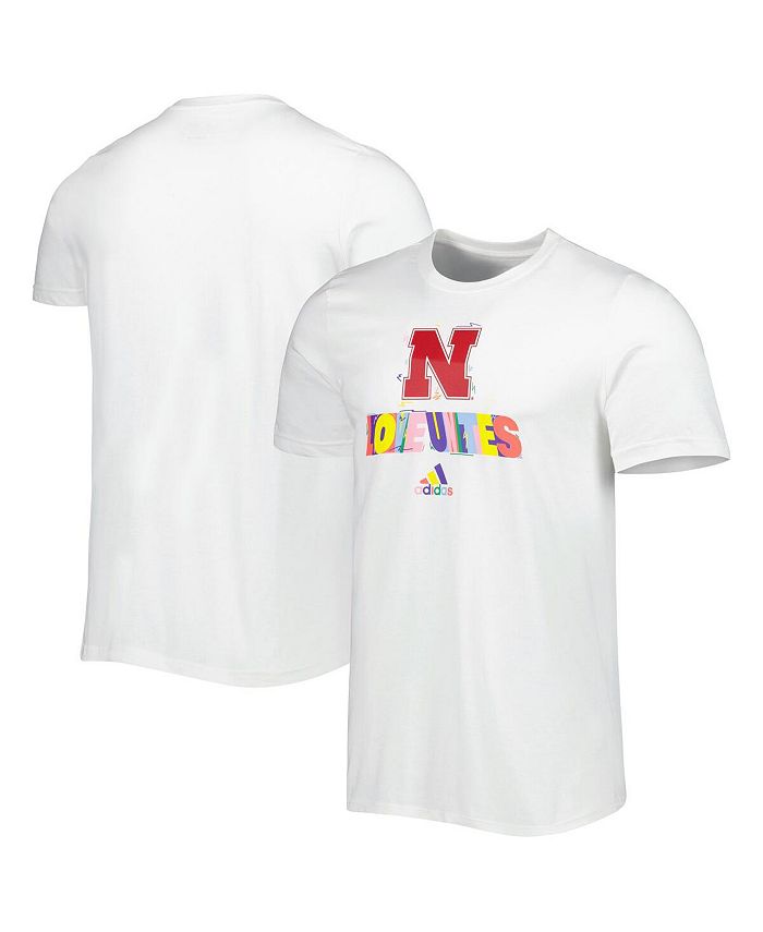 

Мужская белая футболка Nebraska Huskers Pride Fresh adidas, белый