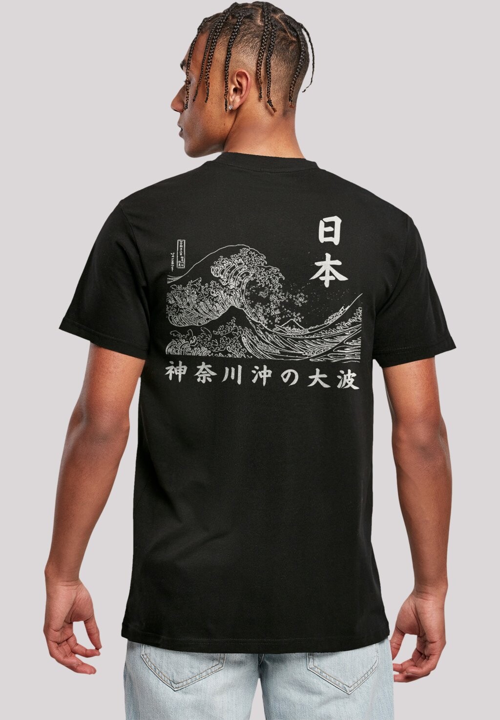 

Футболка с принтом KANAGAWA WELLE GOLDEN GAI F4NT4STIC, цвет schwarz