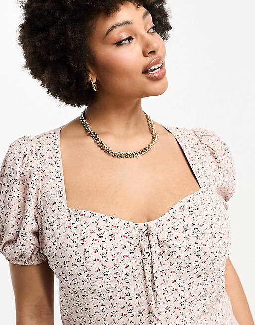

Винтажное мини-платье Glamorous Curve Milkmaid