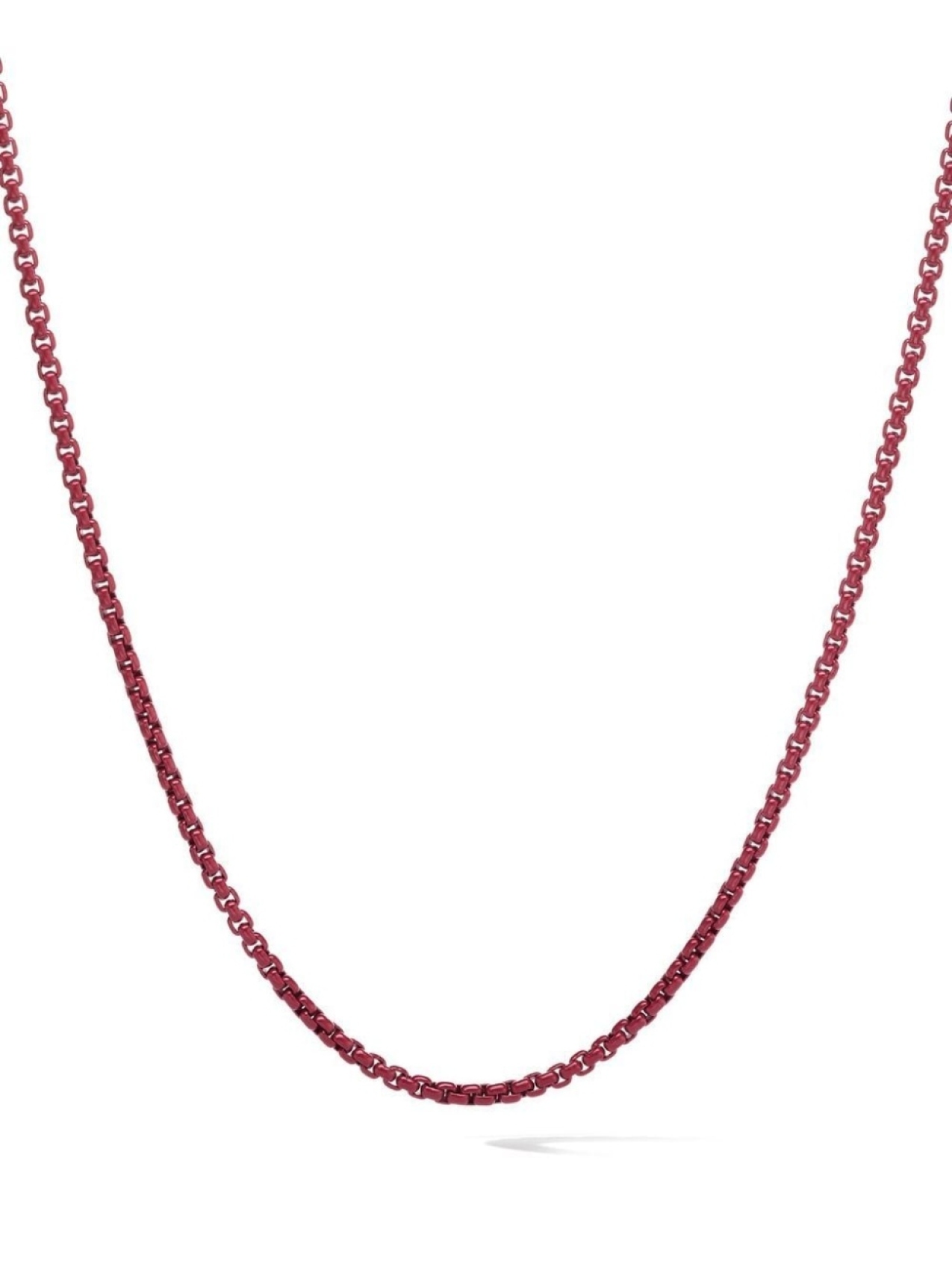 

Серебряное колье Box Chain David Yurman, красный