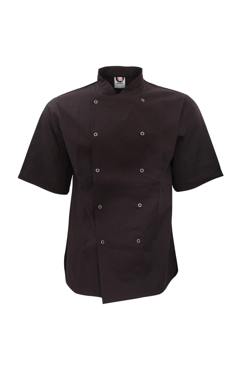 Куртка от шеф-повара с короткими рукавами AFD, черный