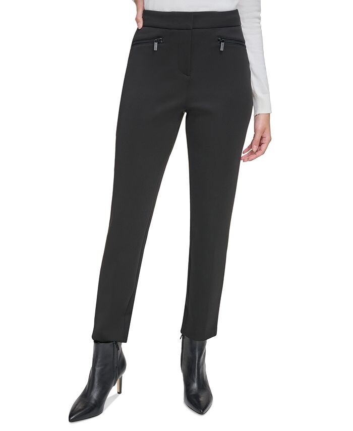 

Женские прямые брюки до щиколотки Calvin Klein, черный