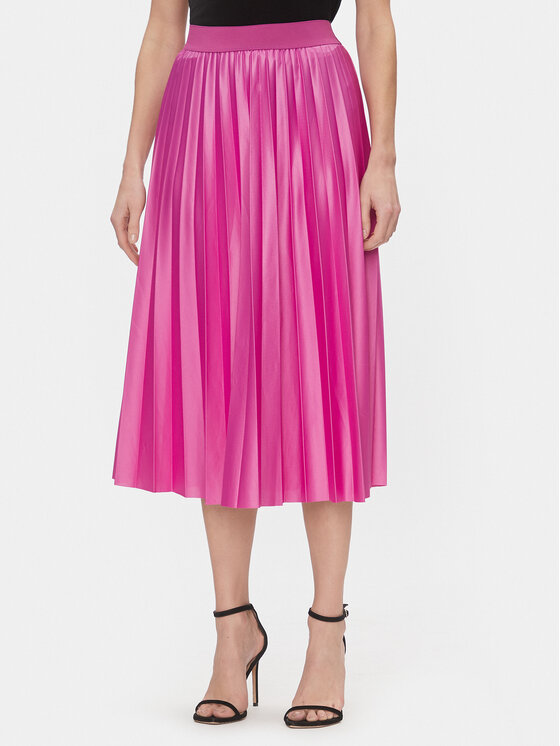 Плиссированная юбка стандартного кроя Vila, розовый