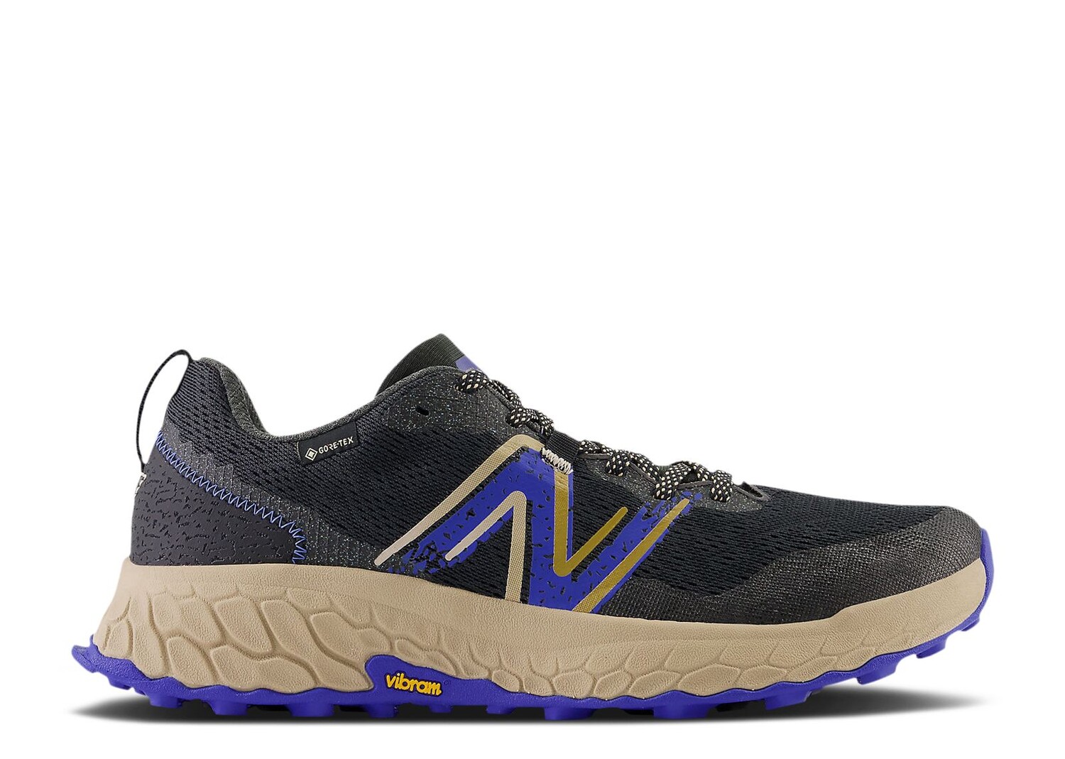 

Кроссовки New Balance Fresh Foam X Hierro V7 Gore-Tex 'Black Marine Blue', черный