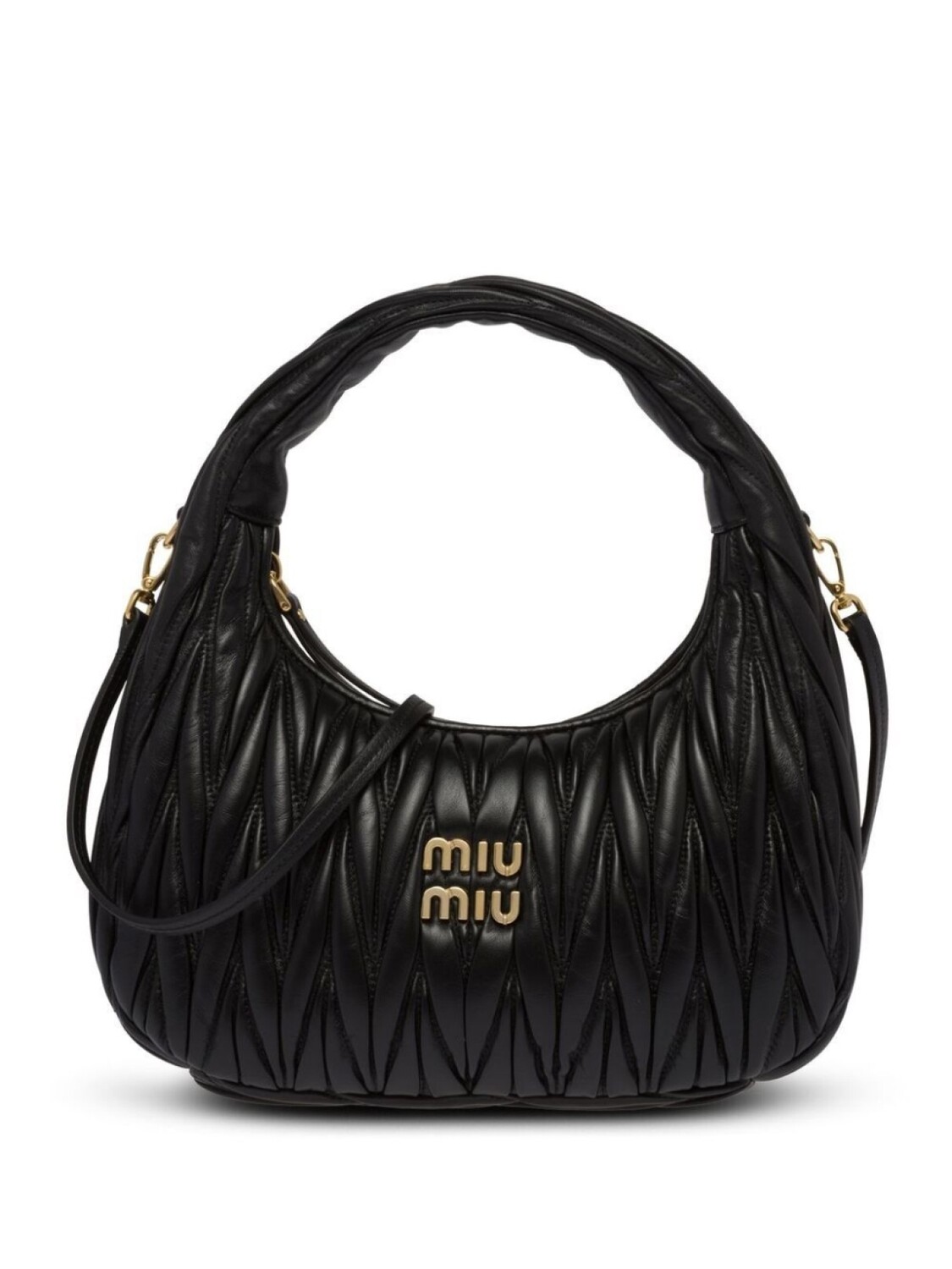 

Miu Miu стеганая сумка Wander, черный