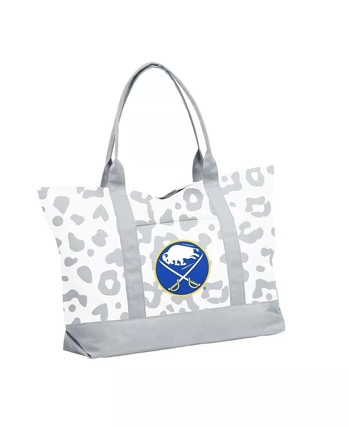 

Женская сумка-тоут с леопардовым узором Buffalo Sabres Logo Brands, белый