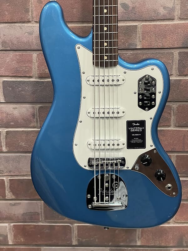 

Басс гитара Fender Vintera II Bass VI 2023 - Lake Placid Blue