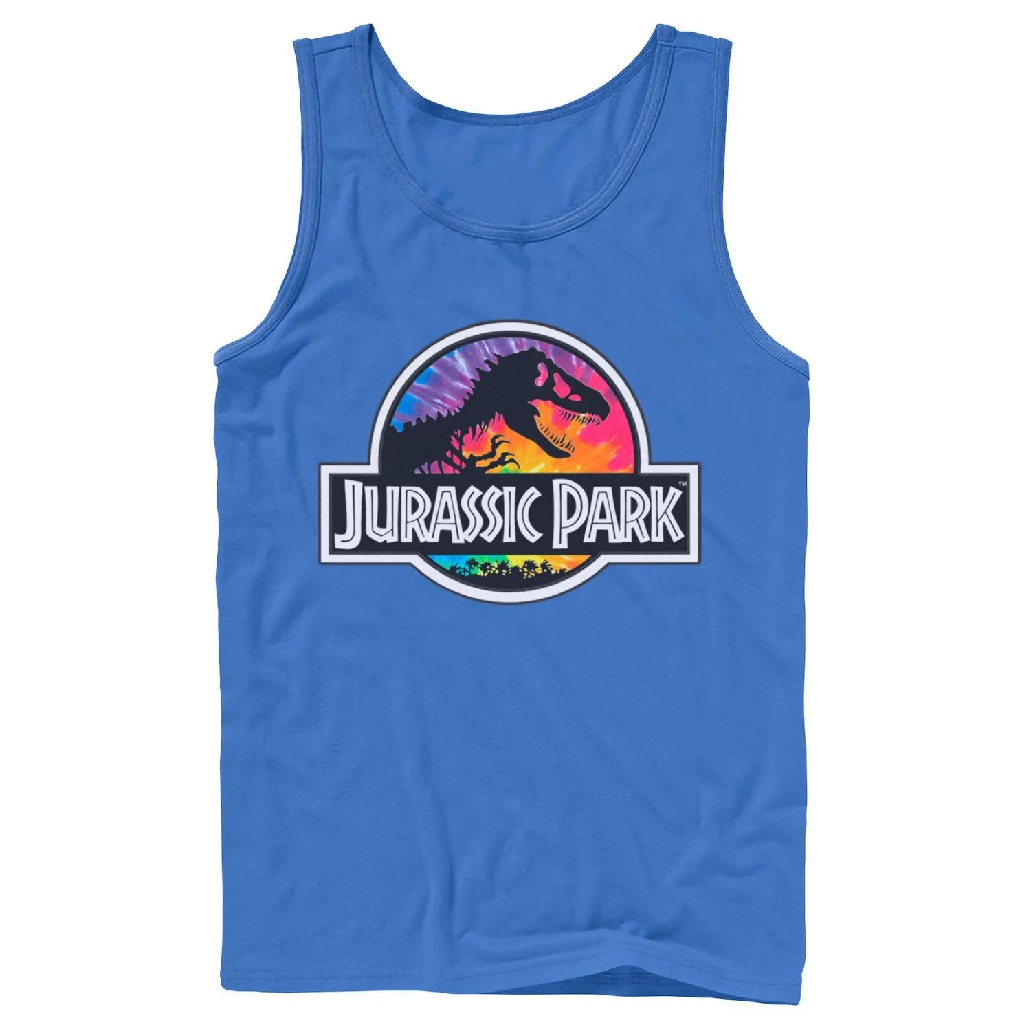 

Мужская майка с классическим логотипом в стиле «Парк Юрского периода» Tie Dye Licensed Character