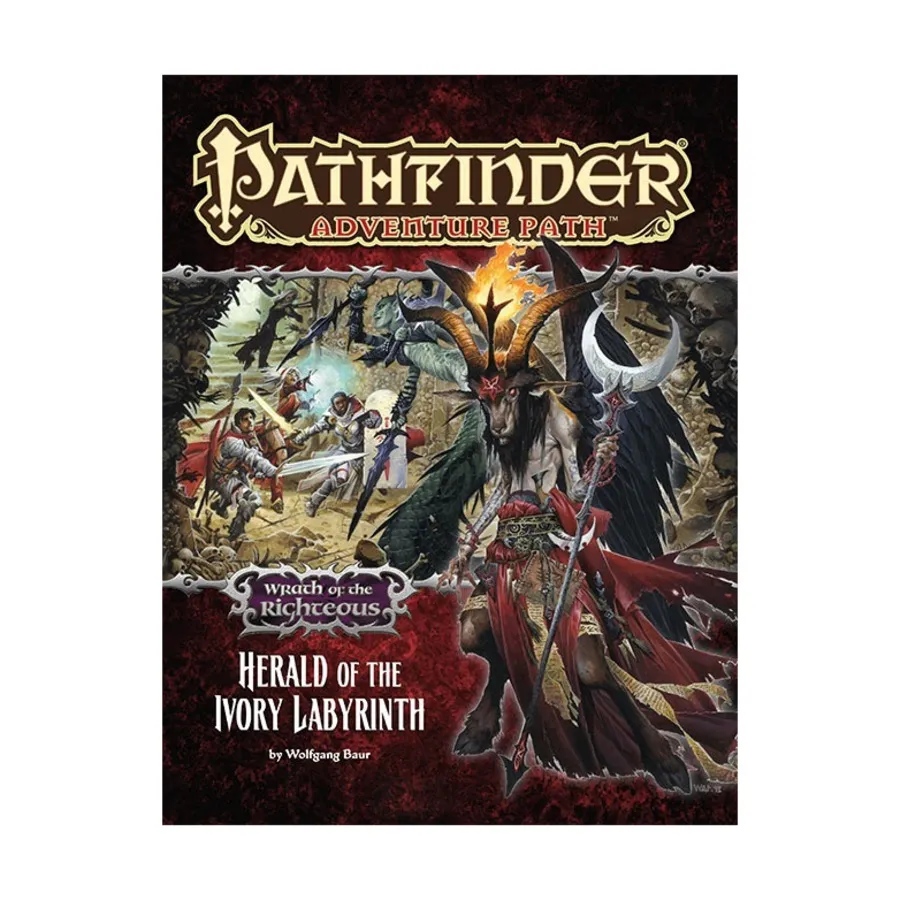 

#77 "Wrath of the Righteous #5 - Herald of the Ivory Labyrinth", Pathfinder Roleplaying Game (1st Edition) - Adventure Path #061 - #090, мягкая обложка