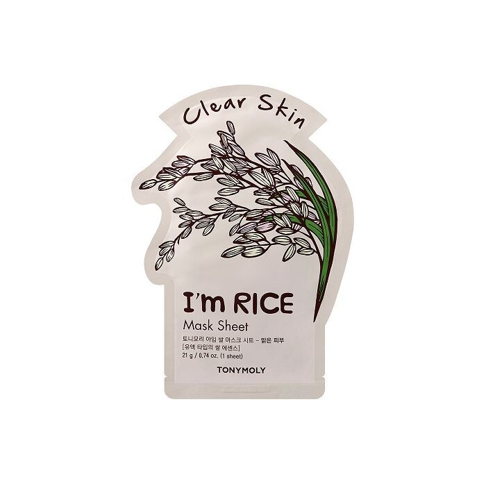 

Маска для лица I'm Rice Mask Sheet Mascarilla Facial Iluminadora Tonymoly, 21 ml