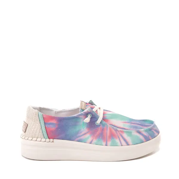 

Женские повседневные туфли без шнуровки на платформе Heydude Wendy Rise, цвет Candy Tie Dye