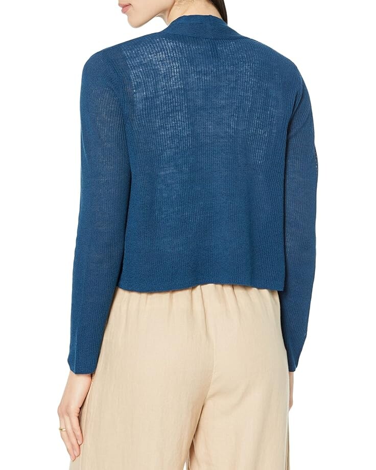 

Свитер Eileen Fisher Cropped Cardigan, цвет Atlantis