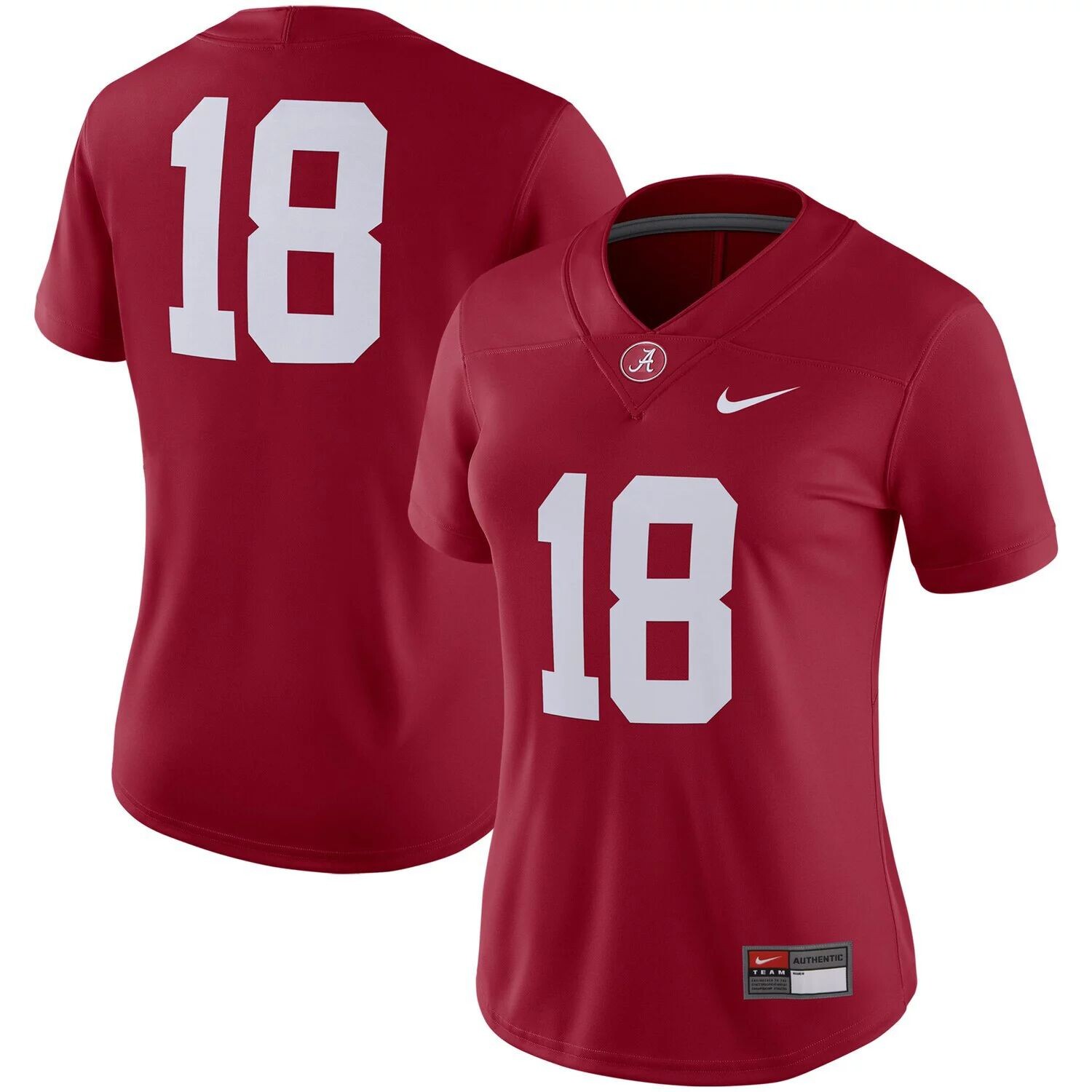 

Женское джерси Nike #18 Crimson Alabama Crimson Tide Game Nike