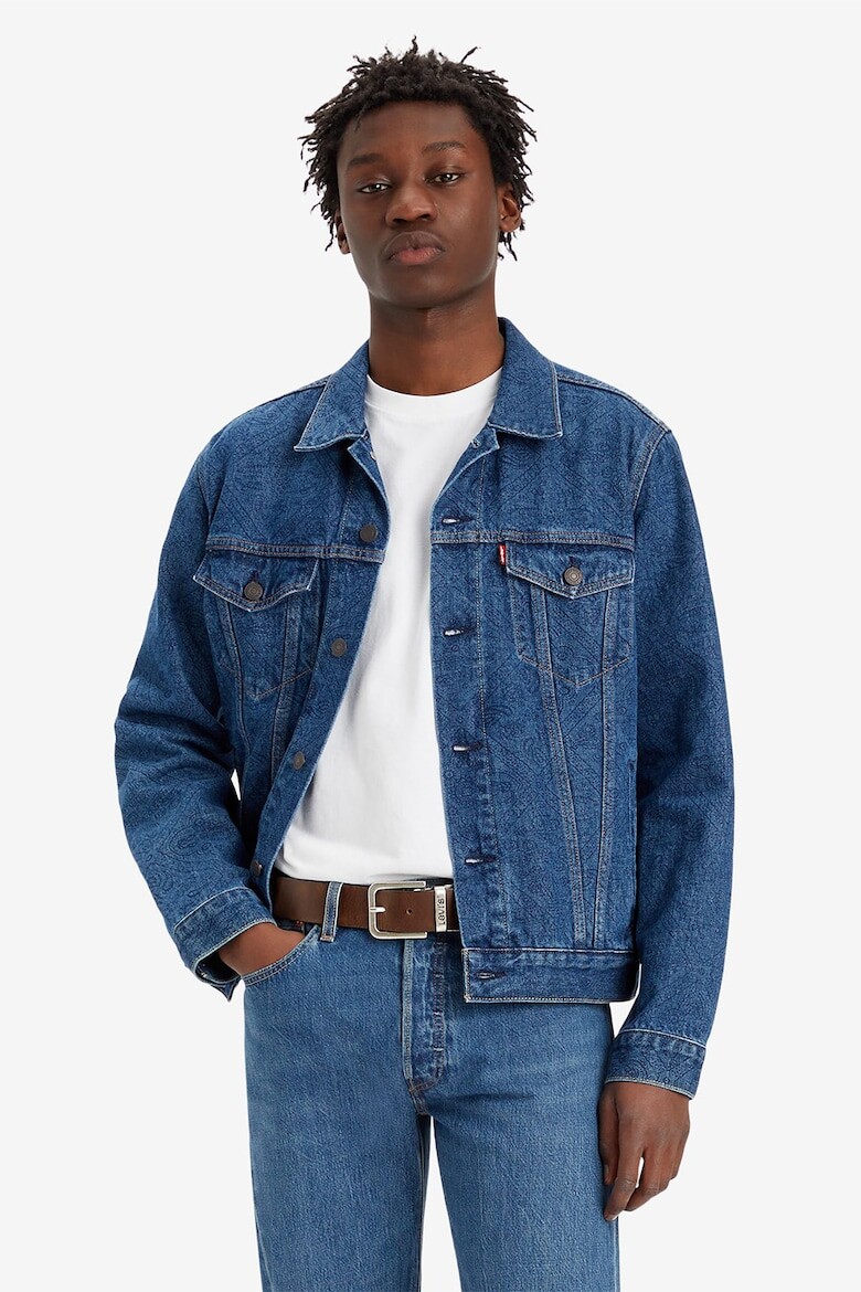 

Джинсовая куртка с принтом и карманом Levi'S, синий