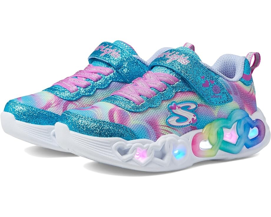 цена Кроссовки Skechers Sport Lighted-Infinite Heart Lights 303750L, цвет Turquoise/Multi