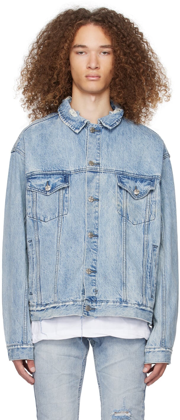 

Синяя куртка Oh G Ksubi, цвет Denim