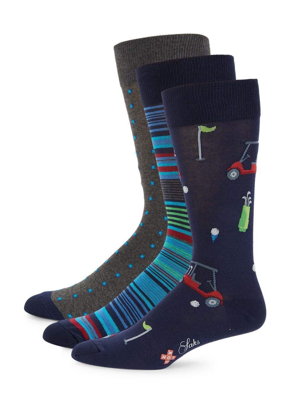

HOTSOX Носки для гольфа (3 шт.) Saks Fifth Avenue, нави