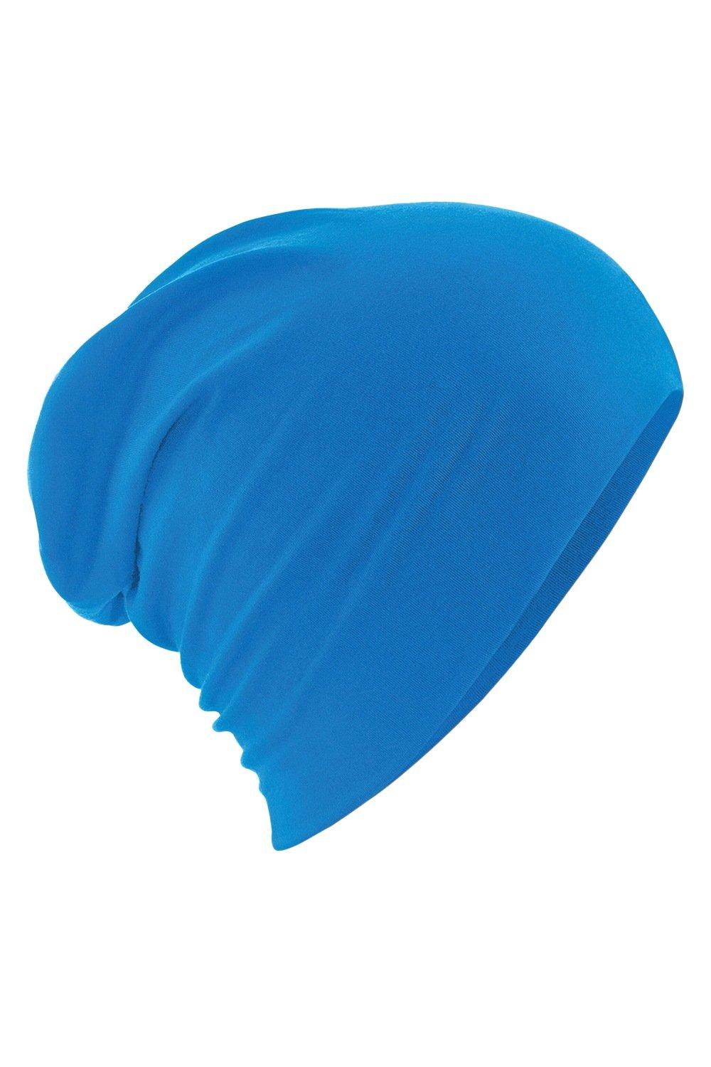 Хлопковая шапка Hemsedal с напуском Beechfield, синий