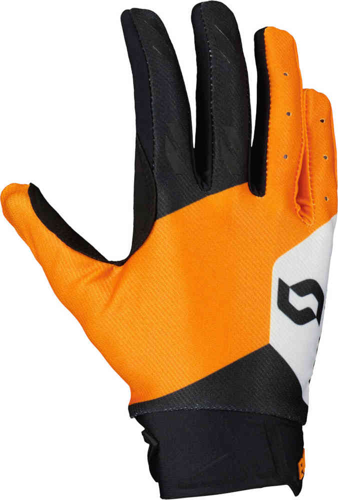 Перчатки для мотокросса Evo Track Scott, черный/оранжевый перчатки scott с утеплением размер m черный