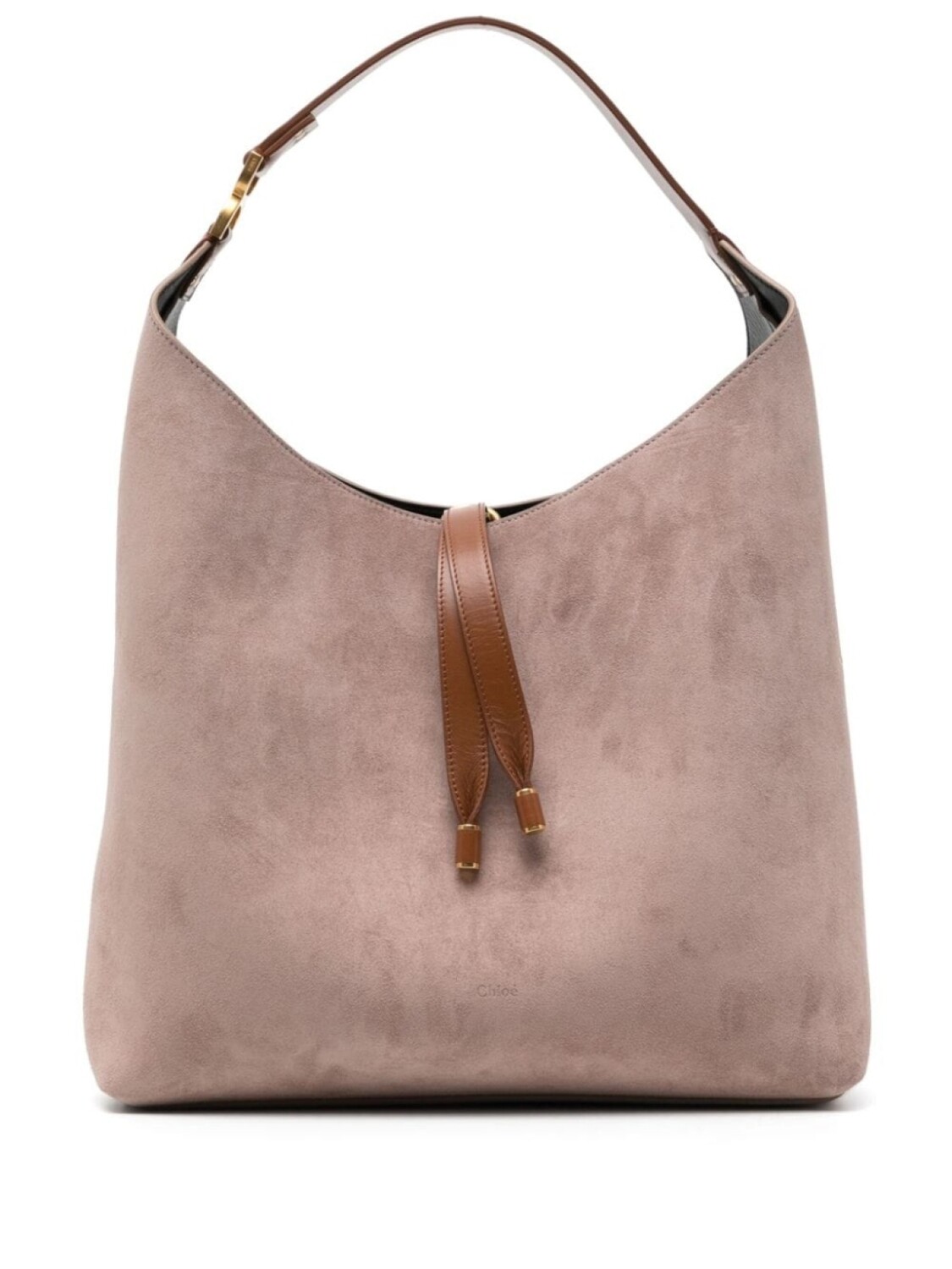 

Chloé сумка через плечо из замши Marcie, розовый