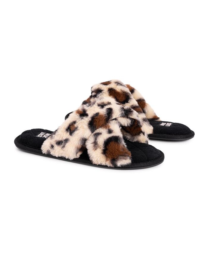 

Женские тапочки Perley Criss Cross MUK LUKS, черный