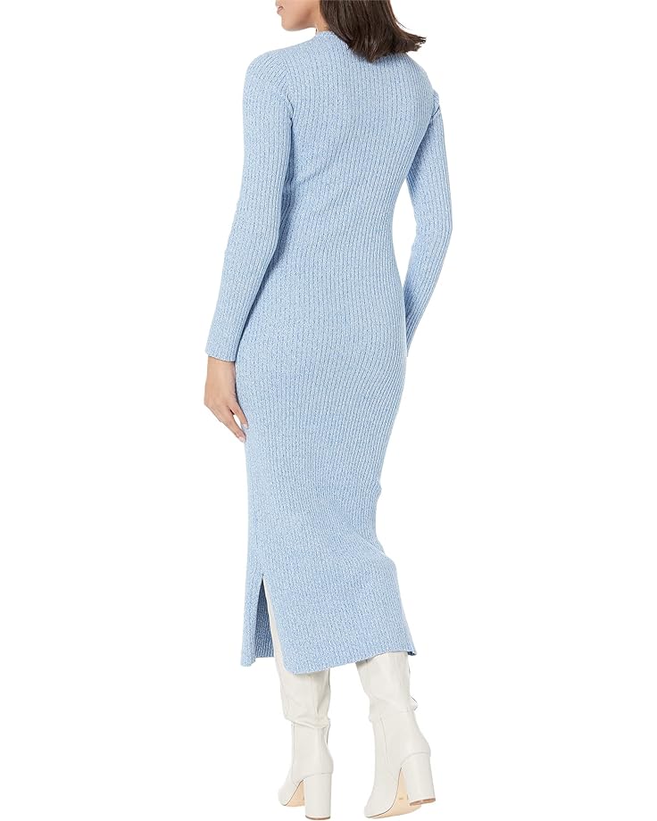 Платье MONROW Marled Sweater Maxi Dress, цвет Bahamas