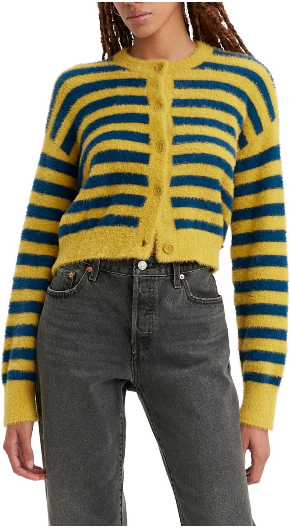 

Свитер Cat Cardigan Levi's, цвет Jenny Stripe Golden Olive