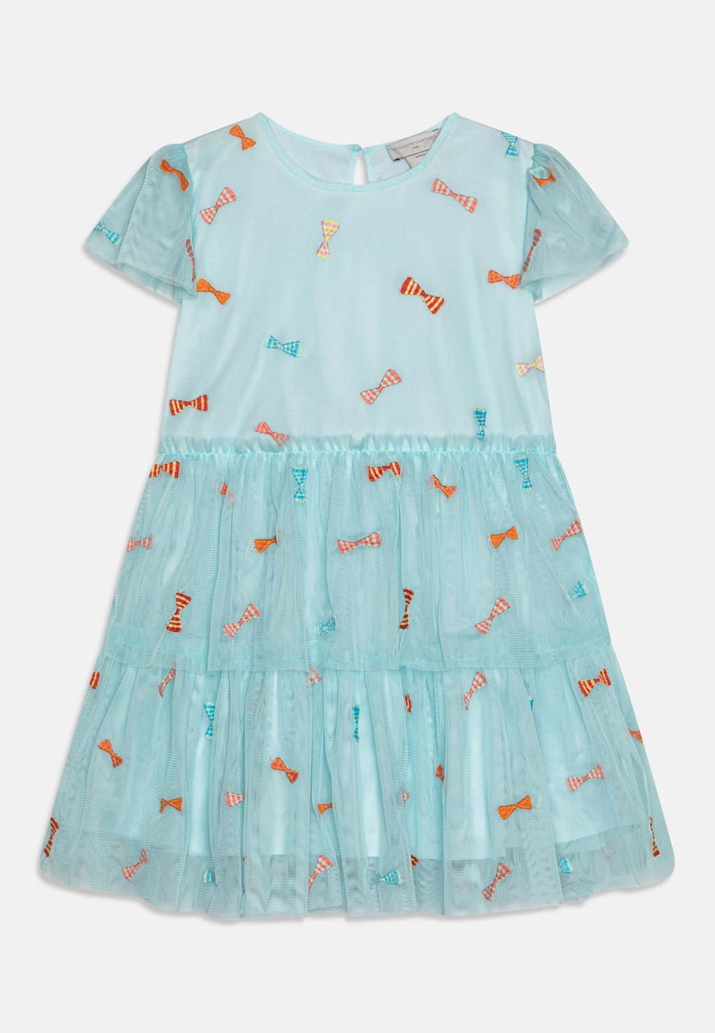 Коктейльное/праздничное платье DRESS GIRL BOWS Stella McCartney Kids, цвет light blue
