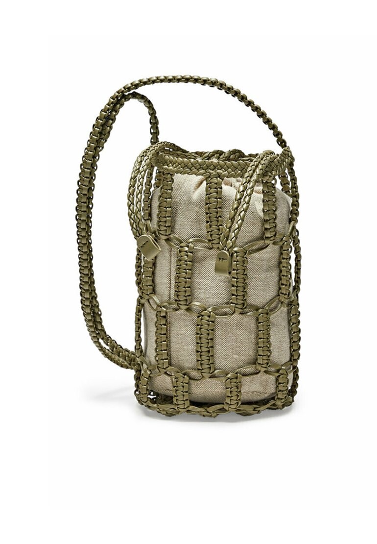 

Сумка через плечо TRAPEZE Massimo Dutti, цвет khaki