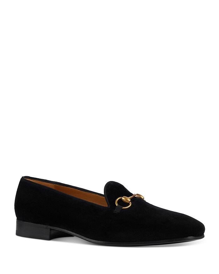 

Мужские бархатные лоферы Horsebit Gucci