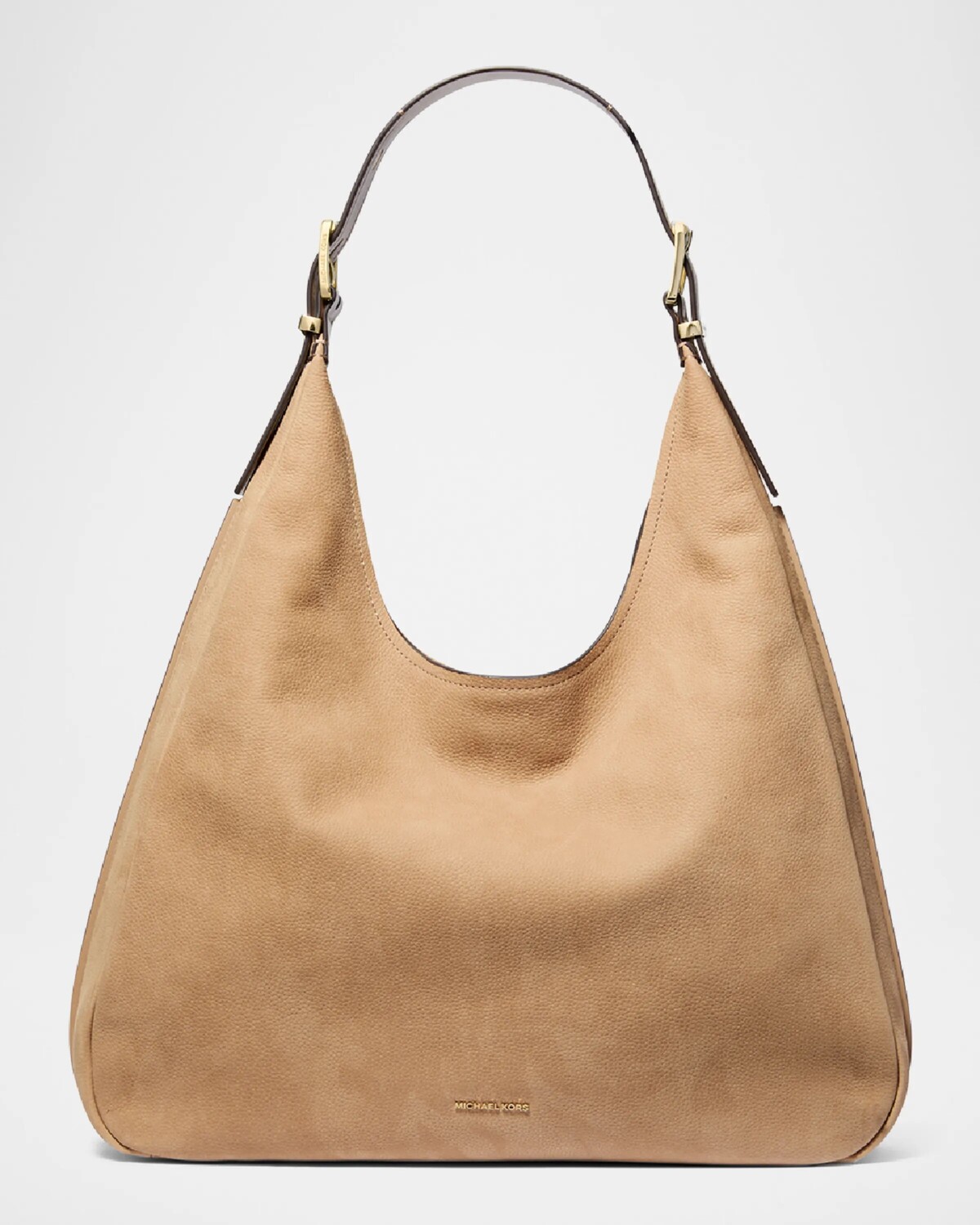 

Большая кожаная сумка-хобо Nolita Michael Michael Kors, цвет Camel