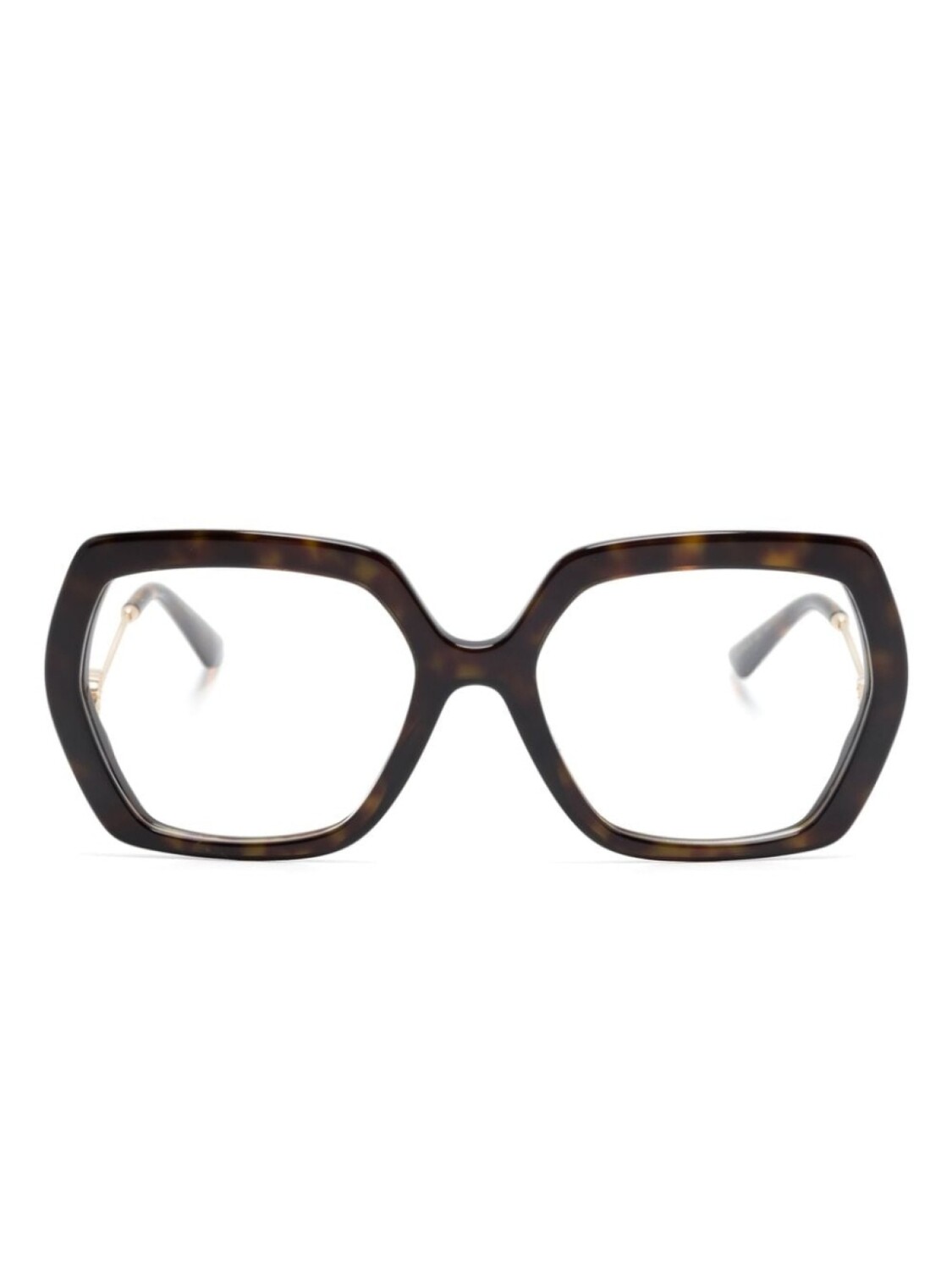 

Dolce & Gabbana Eyewear очки в массивной оправе с логотипом DG, коричневый