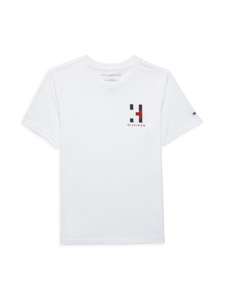 

Футболка с логотипом для мальчиков Tommy Hilfiger, цвет Bright White